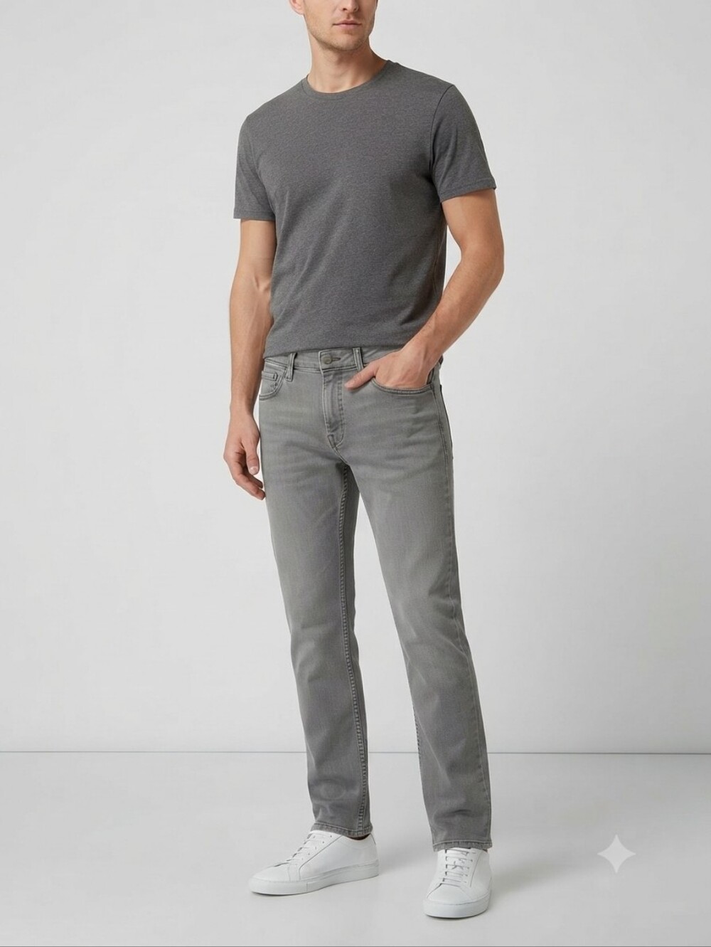 Levi’s Men’s Gray/Brown 511 Slim Fit Stretch Denim Jeans Low Rise 5-Pocket 36×34